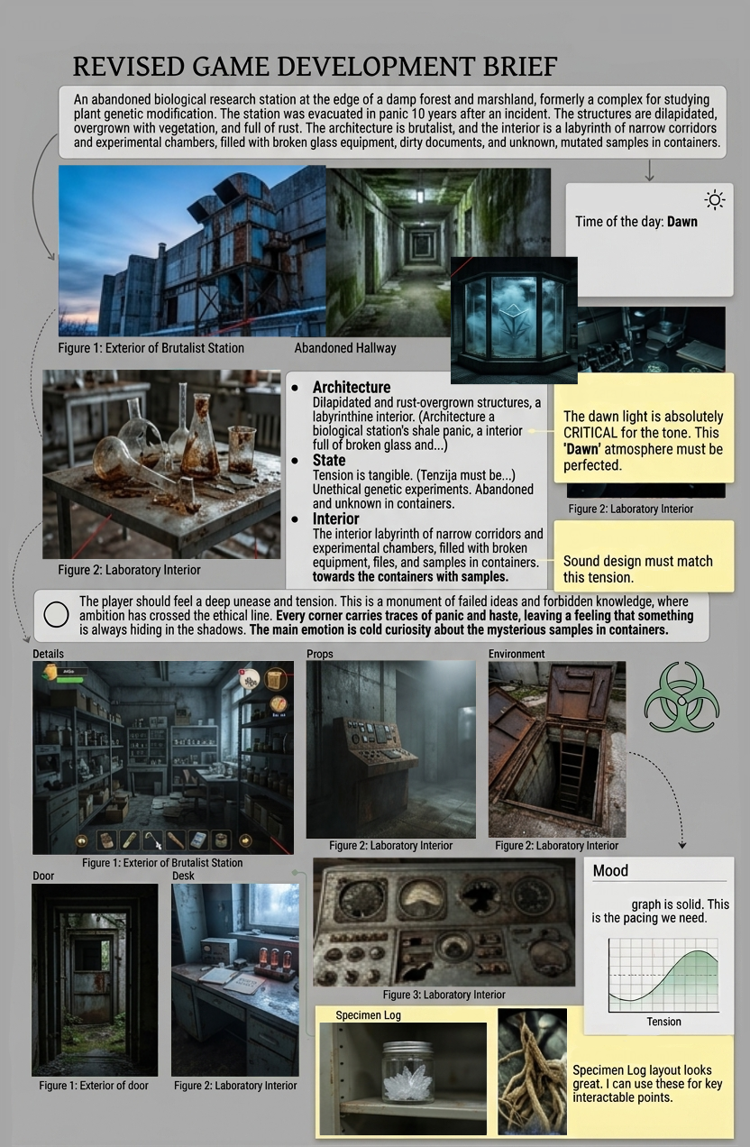 Revised game development brief document