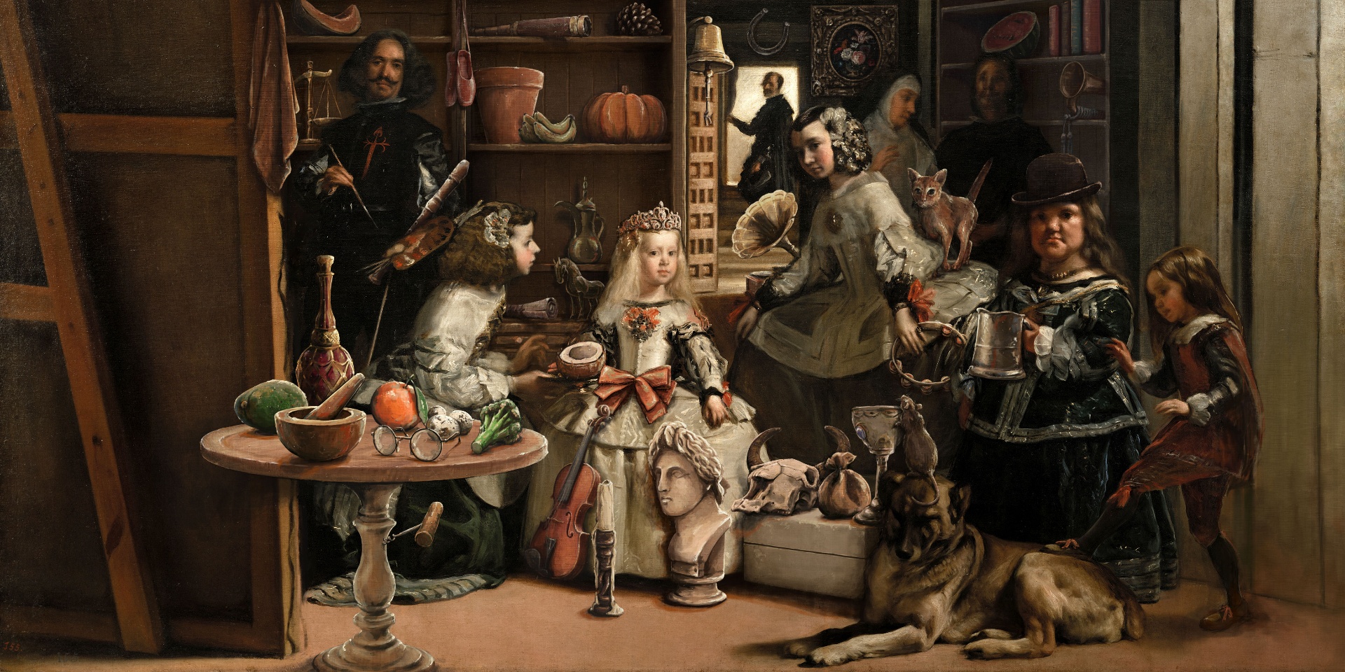Hidden object scene — Las Meninas adaptation