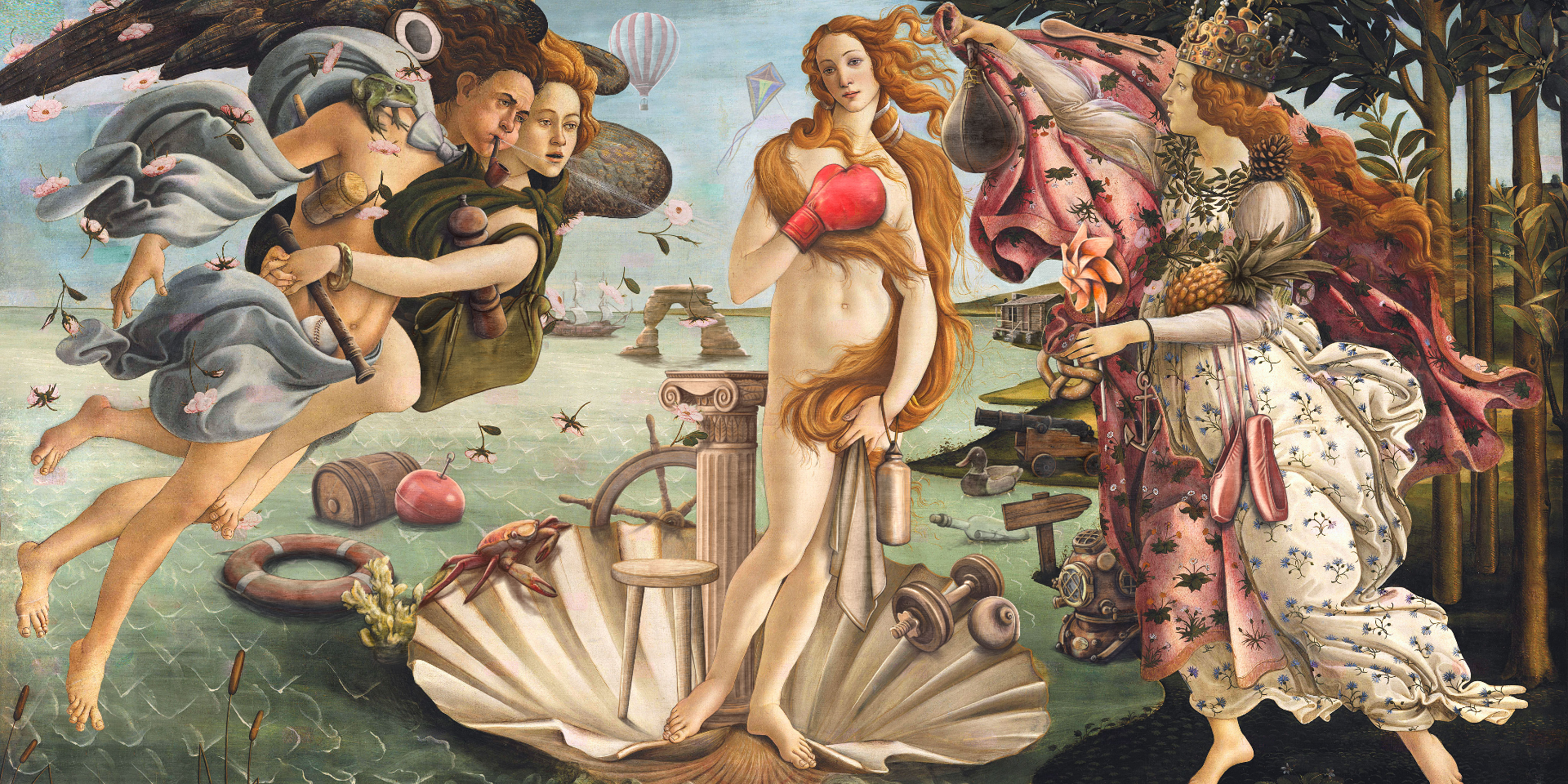 Hidden object scene — Birth of Venus adaptation