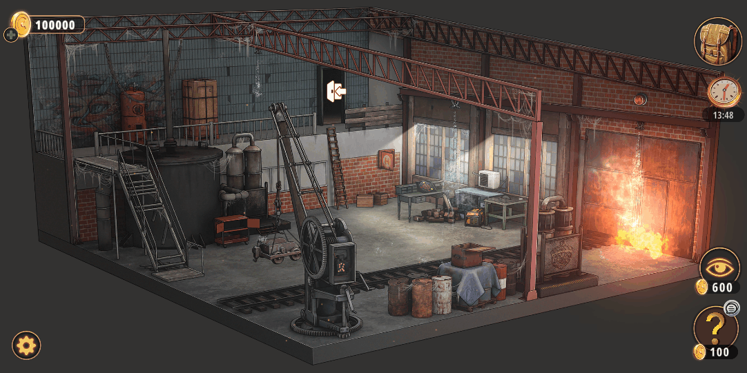 Factory environment animation loop